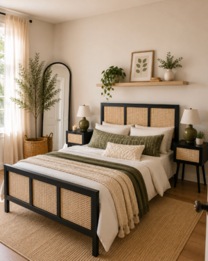 Amazon | Curated Collection | Organic Modern Olive Bedroom