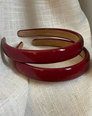 SHEIN | Burgundy Glossy Wide Headband for Women