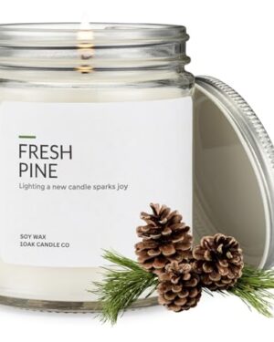Amazon | 1OAK Soy Wax Candles (Fresh Pine) - Pine Candle