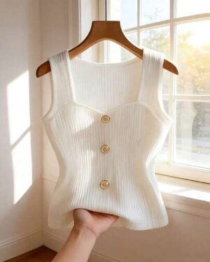 GlowEve Women's Casual Solid Color Ribbed Tank Top