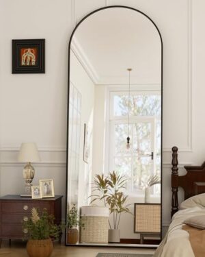 Amazon |  Black Arched Full Length Floor Mirror