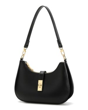 KKXIU Shoulder Bag for Women Cute Hobo Handbag and Vegan Leather Retro Small Clutch Purse with Zipper Closure