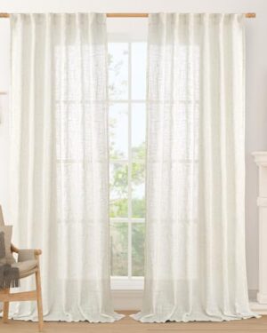 Amazon | Cream Linen Curtains