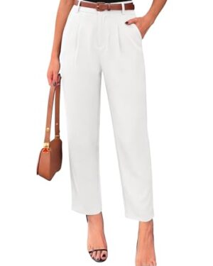 Amazon | Women's High Waisted Wide Leg Dress Pants – Business Casual Work Trousers
