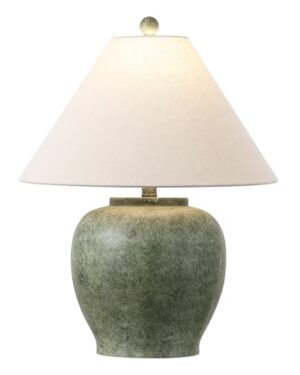 Amazon | Resin Table Lamp - Antique Green