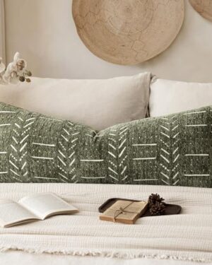 Amazon | Boho Chenille Throw Pillow Covers, Textured Neutral Cushion Covers
