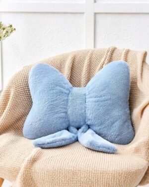 SHEIN | 12-Inch Plush Bowknot Decorative Throw Pillow