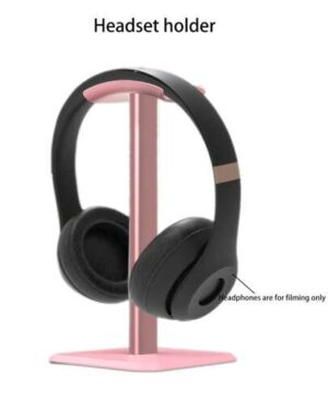 1pc Headphone Stand For Gaming Headset, Desktop Aluminum Alloy+tpu Soft Rubber Material Headphone Holder