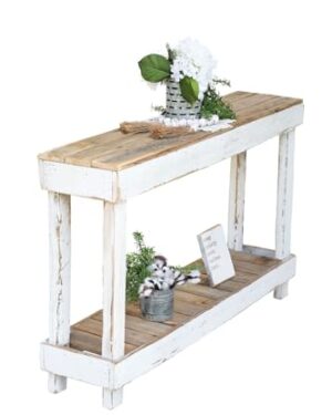 46" Luxe Combo Console (White Combo)