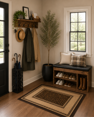 Walmart | Curated Collection | Modern Farmhouse Mudroom Entryway