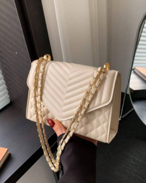 SHEIN | Delicate Chain Flap Bag, Minimalist Flip-Cover Shoulder Bag