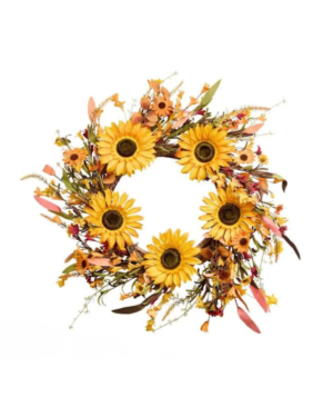 AT HOME | Sunflower Wreath
