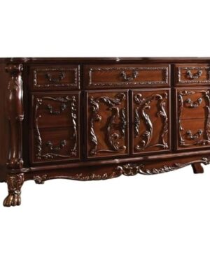 Acme Dresden Dresser, Cherry Oak Finish