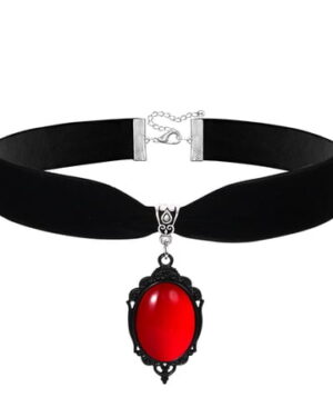 Avaner Black Velvet Choker, Vintage Goth Gothic Necklace, Costume Jewelry, Halloween Christmas Jewelry Gift for Women