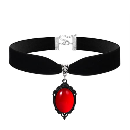 Avaner Black Velvet Choker, Vintage Goth Gothic Necklace, Costume Jewelry, Halloween Christmas Jewelry Gift for Women