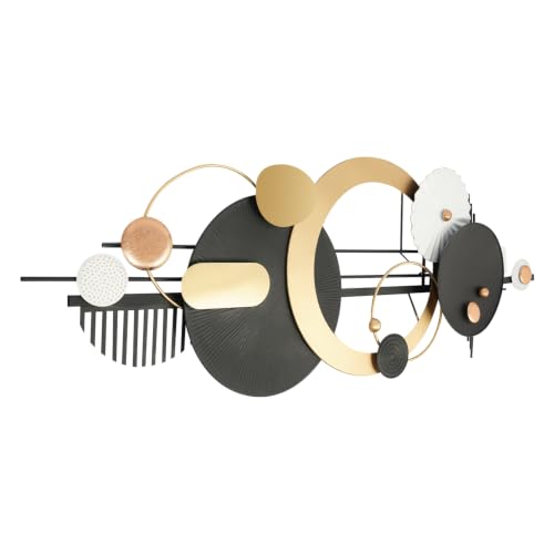 BOPRCSH 59.1in Modern Light Luxury Metal Wall Art