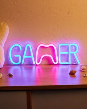CHI-BUY 1PC LED Neon Gamer USB Powered Neon Signs Night Light 3D Wall Art Bedroom Living Room Decor Lamp Signs