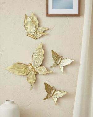 SHEIN | 4pcs Butterfly Shaped Wall Hanging Decor