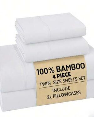 SHEIN | Bamboo Fiber Sheet Set