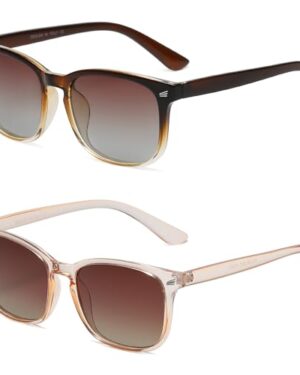 DUSHINE Polarized Sunglasses for Women Classic Retro Style UV400 Protection