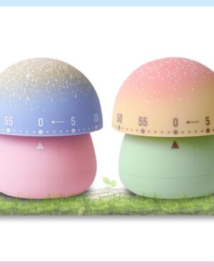 ELE DEPI 2pcs Cute Kitchen Timer for Kids,Mechanical Egg Timer for Cooking.