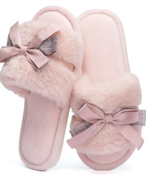 GOEWY House Slippers for Women Gifts Fuzzy Cute Memory Foam Slippers