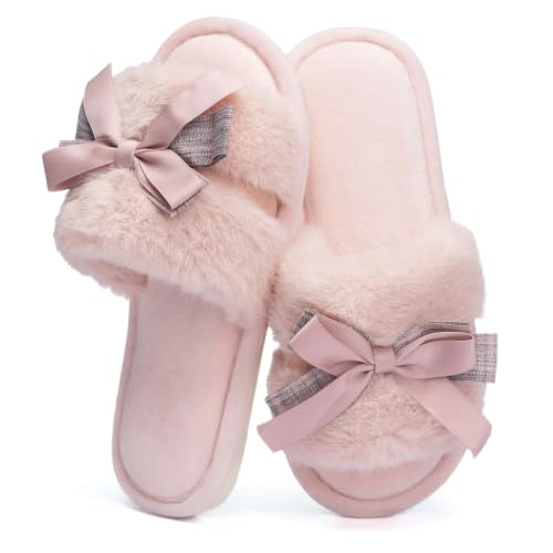 GOEWY House Slippers for Women Gifts Fuzzy Cute Memory Foam Slippers