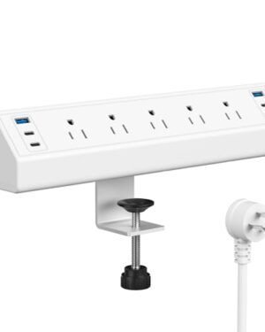 Jgstkcity Desk Clamp Power Strip USB C,Table Surge Protector