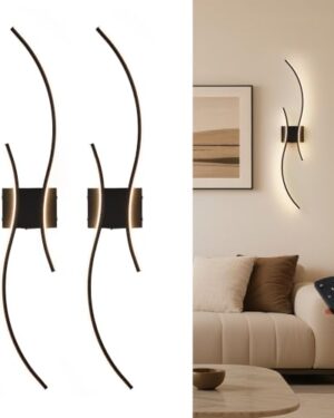 KARTOOSH Battery Operated Wall Sconce Set of Two with Remote Control