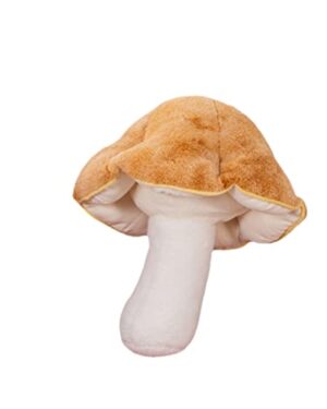 LICHENHAO Mushroom Pillow Floor Pillow Sofa Cushion Home Decoration Pillows Reading Pillow (Khaki, 32cm)