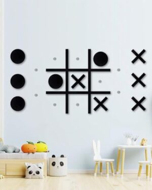 Magnetic Tic Tac Toe Wall-Mount Game,Game Room Decor,Boys Room Decor