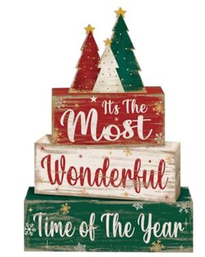 Moucuny 4 Pcs Christmas Tree Table Decorations