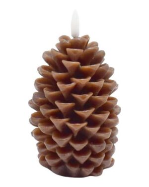 AT HOME | LED Pinecone Shaped Candle