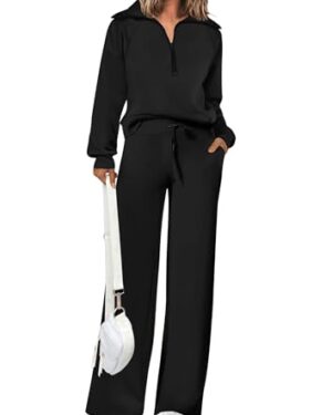 PRETTYGARDEN Women's 2 Piece Matching Lounge Set Sweatsuits