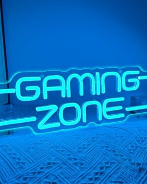 RuCvixkt Gaming Zone Neon Sign,Game Zone Neon Sign for Teens Gamer Room Decor,Gaming Light Neon Sign for Gaming Wall Decor,Led Neon Gaming Sign for Gamer Gifts Boys