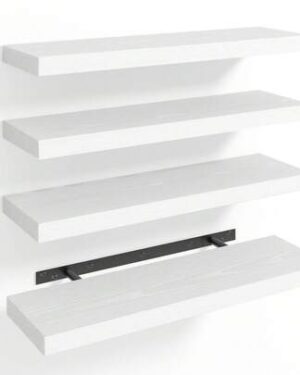 Tomnk Floating Shelves For Bathroom, 4/8pcs 15.8 Inch Wall Mounted Rustic Wood Shelves For Bathroom Storage, Bathroom Decor, Room Decor, Bathroom Organizer Shelves