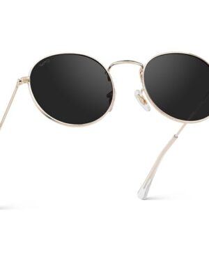 WearMe Pro Nevada Women's Polarized Sunglasses, Retro Round Frame, UV400