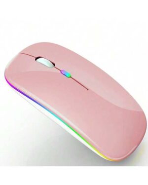 Wireless LED Mouse, Ultra-Thin Dual Mode (Bluetooth 5.2 And 2.4G Wireless), Rechargeable LED Wireless Mouse, 3-Level DPI Adjustment, Compatible With IPad OS 13 And Laptops