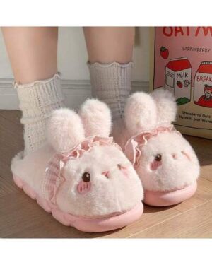 Women's New Low Heel Soft Sole Minimalist Winter Warm Daily Comfortable Casual Autumn/Winter Fur Slippers