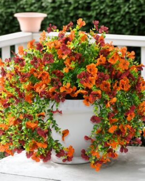 ZFProcess Artificial Fall Fake Flowers for Outdoor Fall Decoration