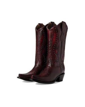 CORRAL BOOTS | Burgundy Embroidered Western Cowboy Boots