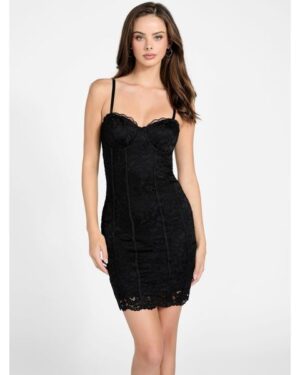 GUESS | Ryley Lace Black Mini Dress