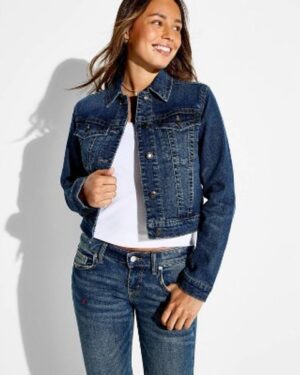 Target | Women's Denim Shrunken Jacket - Wild Fable Blue