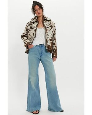 Free People | Wide Leg High Rise Denim Jeans