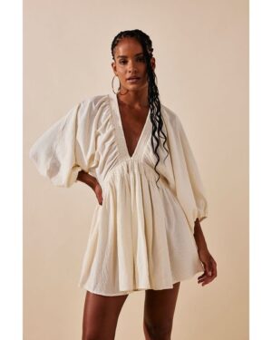 Free People | Balloon Sleeve Babydoll Mini Dress