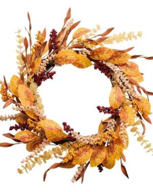 AT HOME | Eucalyptus & Berry Wreath