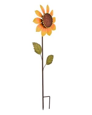AT HOME | Metal Sunflower Yard Stake