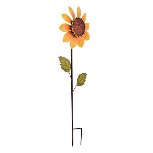 AT HOME | Metal Sunflower Yard Stake