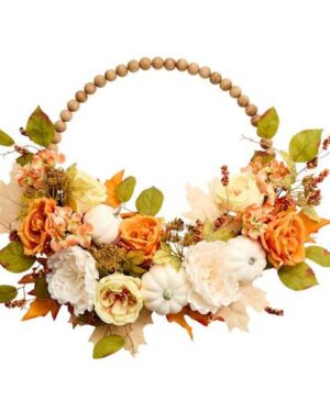 AT HOME | Peony Rose Wreath