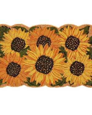 AT HOME | Shaped Sunflowers Coir Mat
